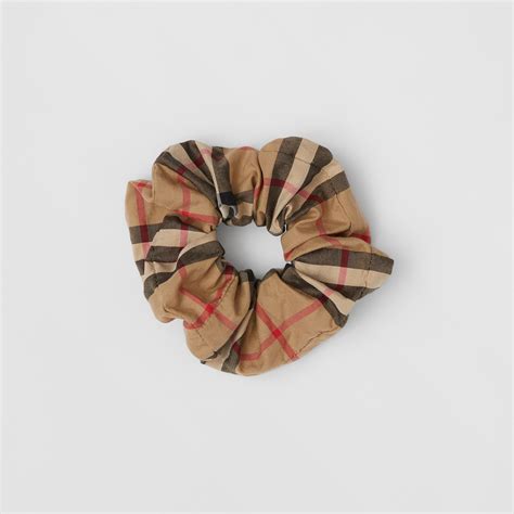 scrunchie burberry|Burberry Check Cotton Scrunchie .